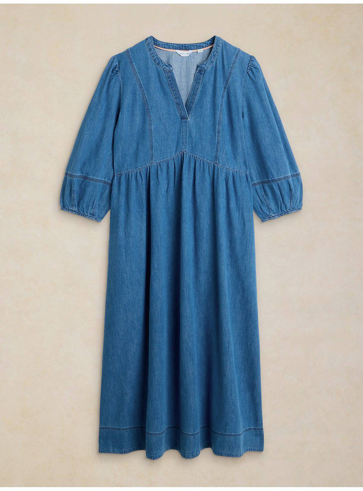 WHITE STUFF Krystin Denim Dress 18R - Image 2